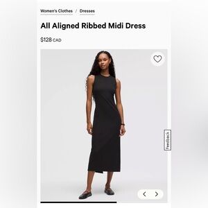 Lululemon Ribbed Midi Dress
Espresso Brown